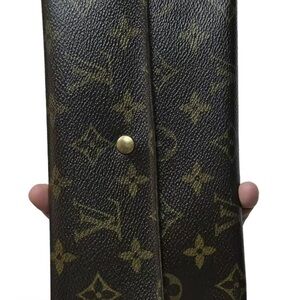 Louis Vuitton Brown and Gold Monogram Clutch